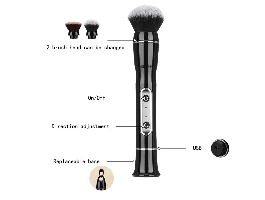 Electric Fiber Hair Makeup Brush