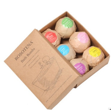 6 pcs Organic Bath Bombs Bubble