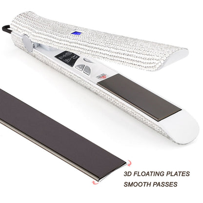 Titanium Plate Glitter Hair Straightener & Curler