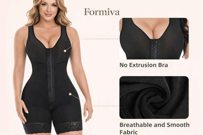 Full Body Tummy Control Zipper Shapewear
