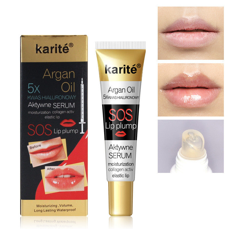 Lip glaze with transparent lips