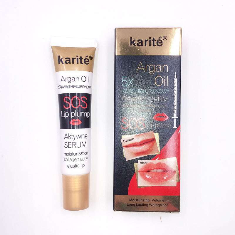 Lip glaze with transparent lips